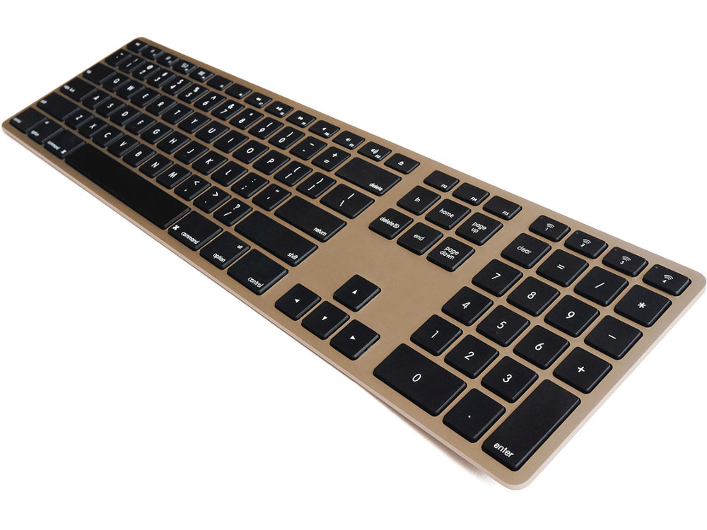USA Matias Bluetooth Aluminum Keyboard Gold