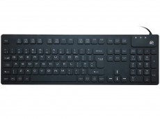 Medical Sealed IP-68 Silicone Keyboard Black
