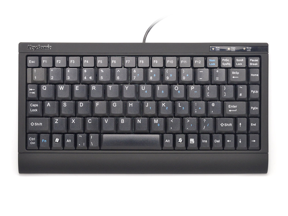 Keysonic ACK-595 Soft Skin Mini Black Keyboard