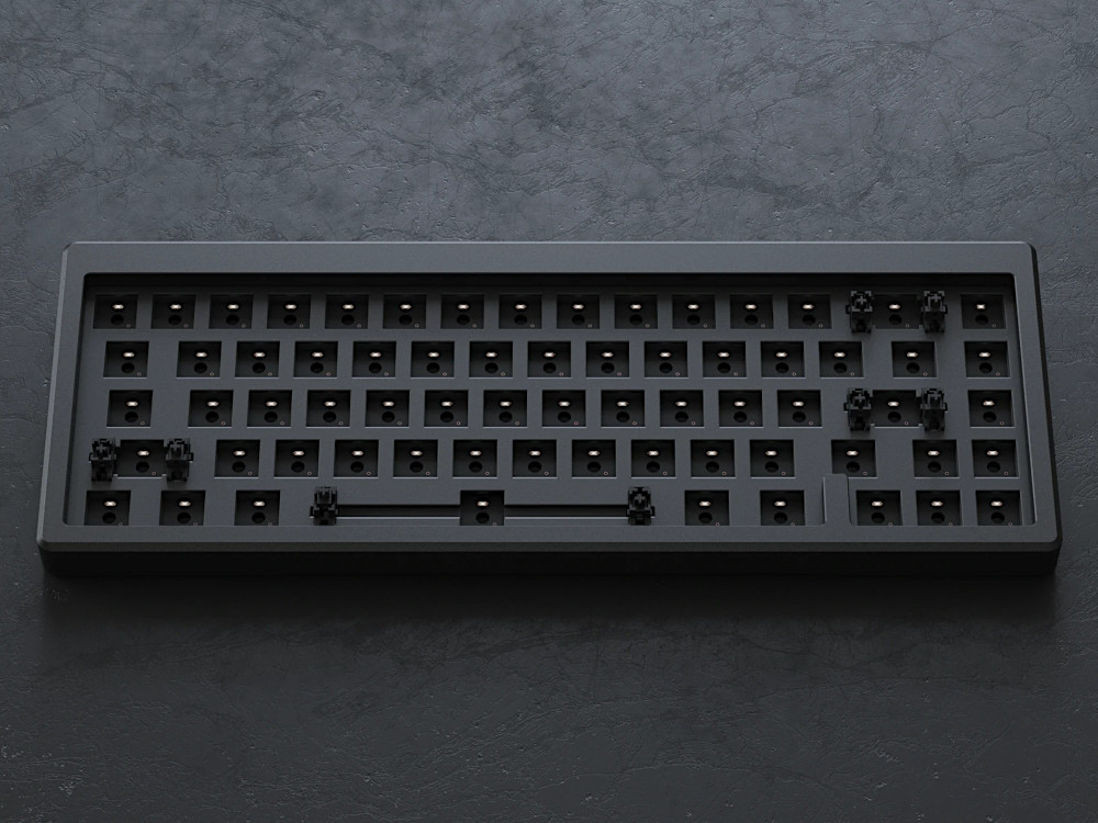 Akko ANSI MOD 005 DIY Kit 65% RGB Aluminium Dark Night Hot-Swap Keyboard, picture 2