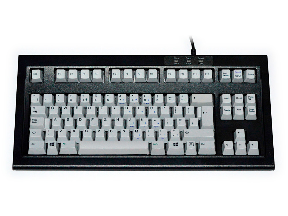 UK New Mini Model M Keyboard Black Gray, picture 1