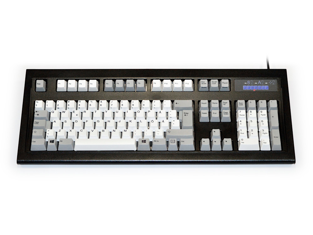 Swedish New Model M Keyboard Black White/Gray, picture 1