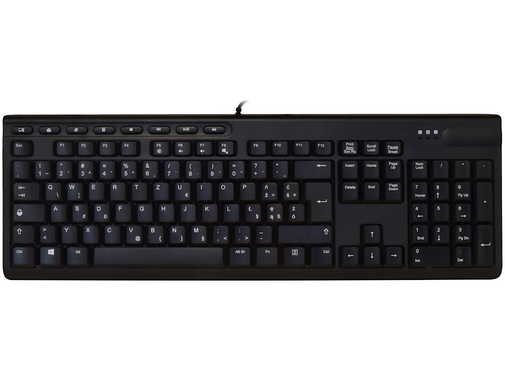 Polish (214) Keyboard Black