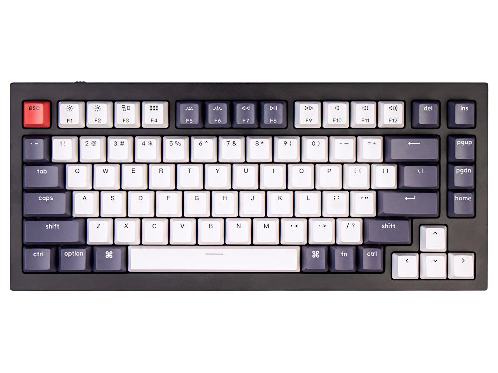 USA Keychron Q1 V2 QMK RGB Tactile Aluminium Mac/PC Carbon Black Custom Keyboard, picture 1