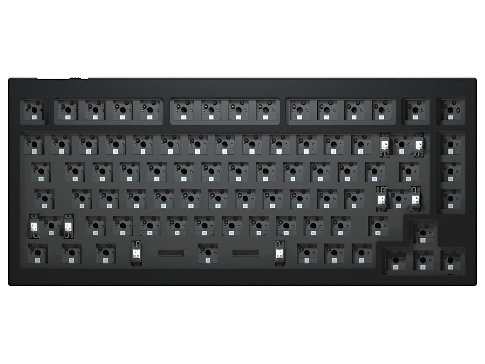 ANSI Keychron Q1 V2 QMK RGB Barebone Aluminium Mac/PC Carbon Black Custom Keyboard, picture 1