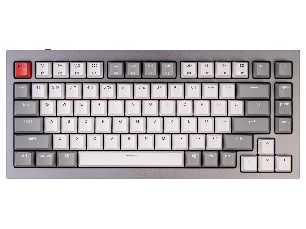 USA Keychron Q1 V2 QMK RGB Tactile Aluminium Mac/PC Space Grey Custom Keyboard, picture 1