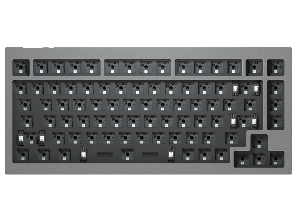ANSI Keychron Q1 V2 QMK RGB Barebone Aluminium Mac/PC Space Grey Custom Keyboard, picture 1