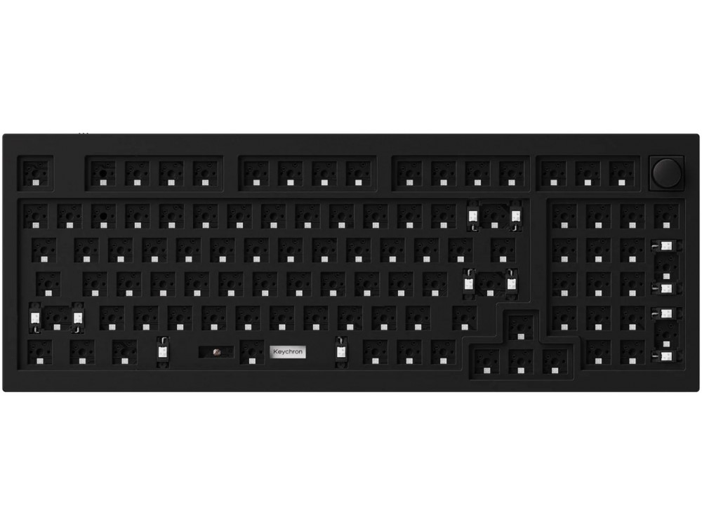 ANSI Keychron Q5 QMK RGB Aluminium Mac/PC Carbon Black Barebone Custom Keyboard with Knob