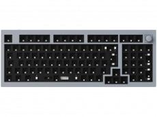 ISO Keychron Q5 QMK RGB Aluminium Mac/PC Silver Grey Barebone Custom Keyboard with Knob