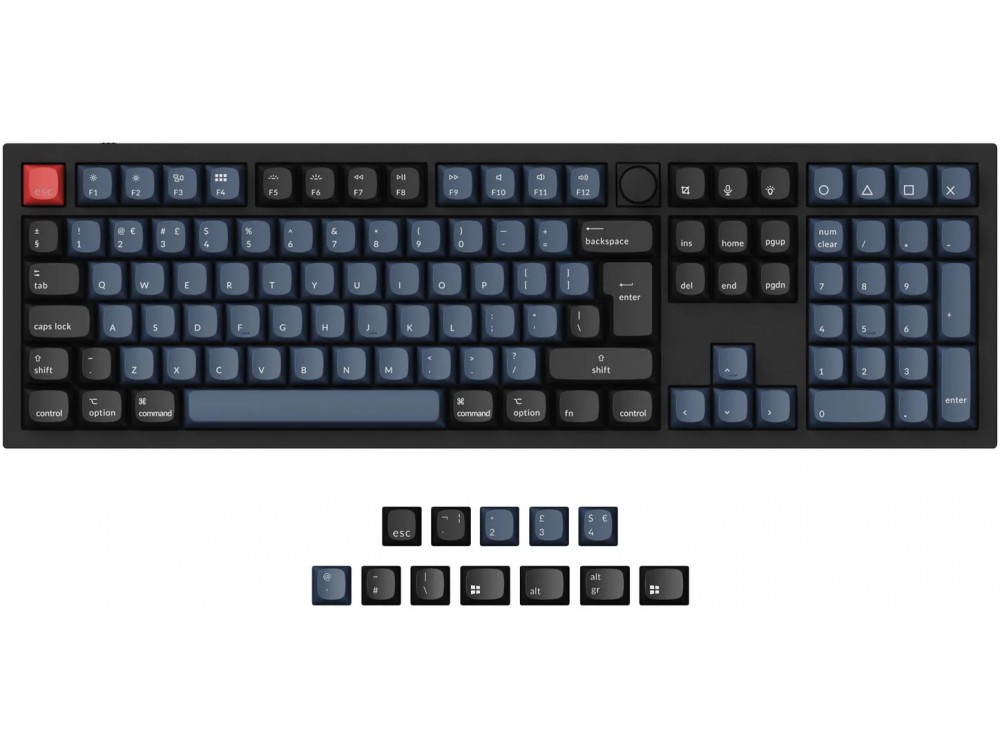 UK Keychron Q6 QMK RGB Aluminium Mac/PC Carbon Black Tactile Custom Keyboard