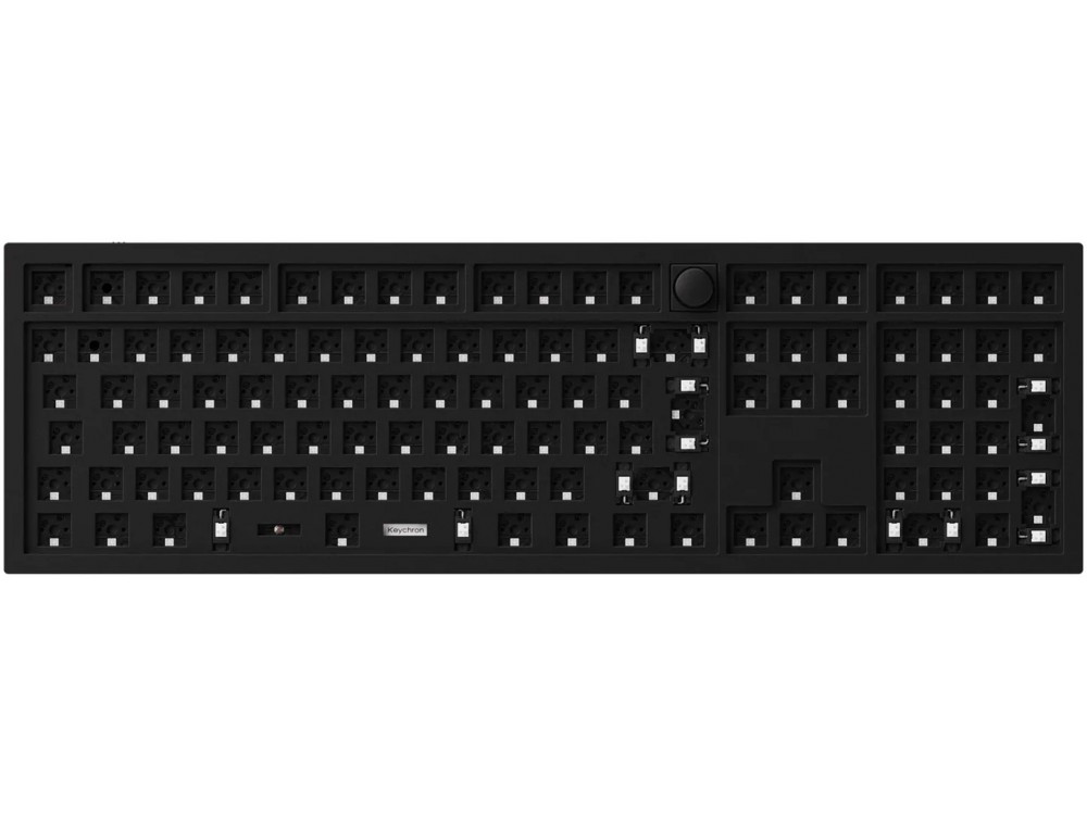 ISO Keychron Q6 QMK RGB Aluminium Mac/PC Carbon Black Barebone Custom Keyboard with Knob