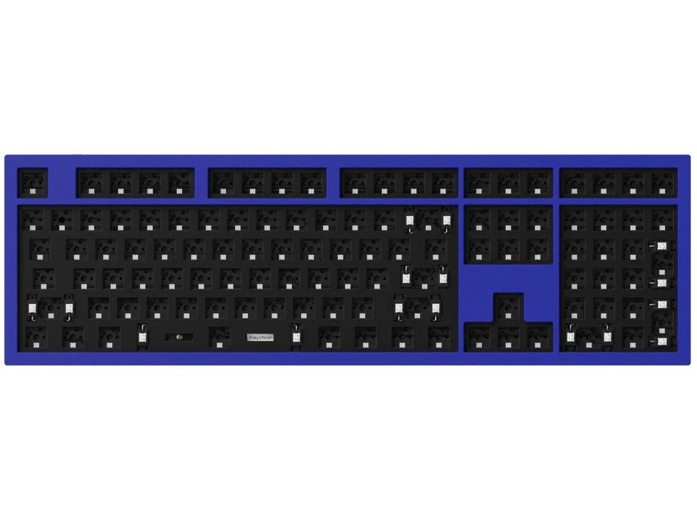ANSI Keychron Q6 QMK RGB Aluminium Mac/PC Navy Blue Barebone Custom Keyboard