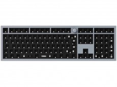 ISO Keychron Q6 QMK RGB Aluminium Mac/PC Silver Grey Barebone Custom Keyboard with Knob