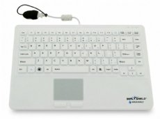 SEAL TOUCH Silicone All-in-One Keyboard with Touch Pad White
