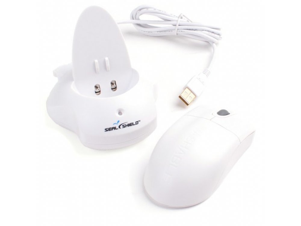 SILVER STORM White Wireless Waterproof Antimicrobial Scroll Wheel Mouse - Encrypted, picture 1