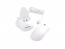 SILVER STORM White Wireless Waterproof Antimicrobial Scroll Wheel Mouse - Encrypted