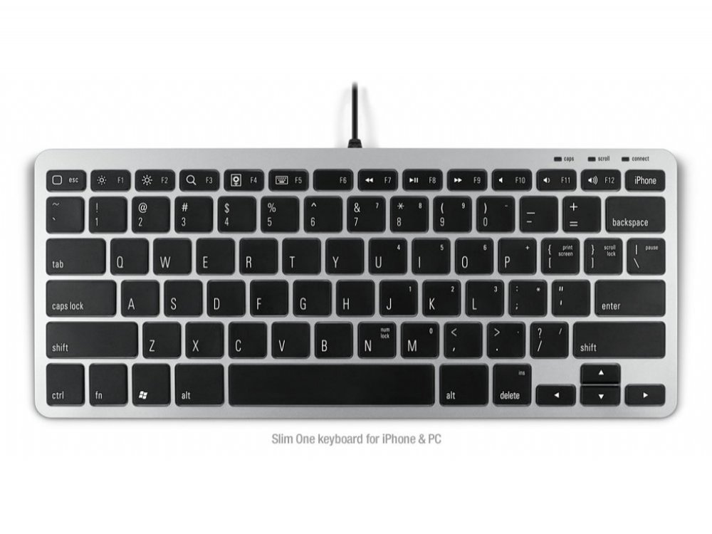 Matias Slim One Keyboard for iPhone and PC, US, picture 1