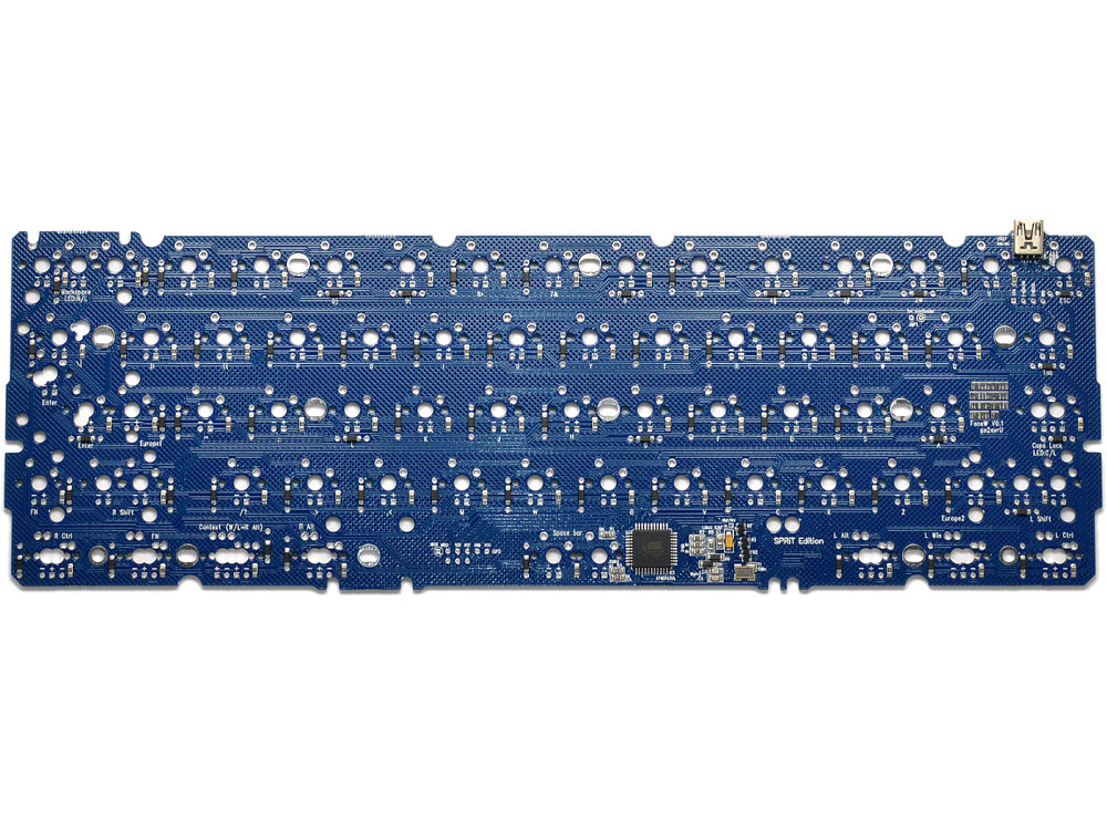 SPRiT Edition 60% PCB FaceW Blue