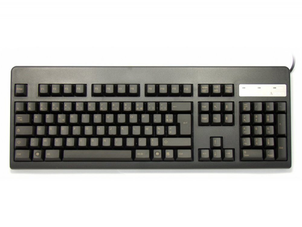 French Topre Realforce 105UB 45g Light Gold on Black Keyboard