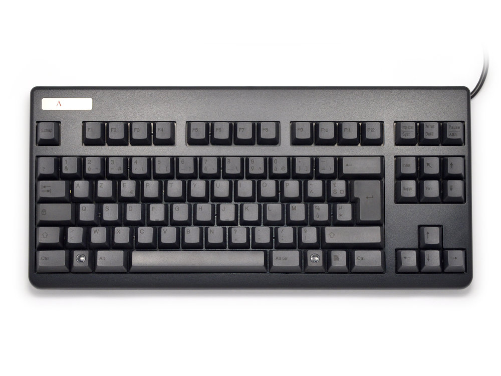 French Topre Realforce 88UB 45g Key Black on Black Tenkeyless Keyboard, picture 1