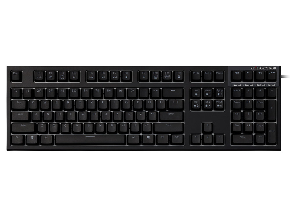 USA Topre Realforce RGB Backlit Capacitive Gaming Keyboard