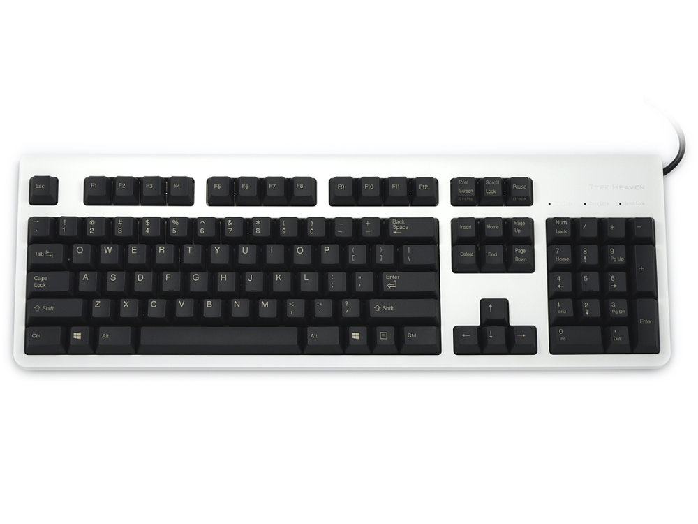 USA Topre Type Heaven White 104 Key 45g Keyboard, picture 1