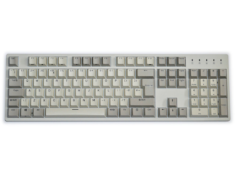 UK Durgod Taurus 310 Cream White Programmable MX Brown Keyboard