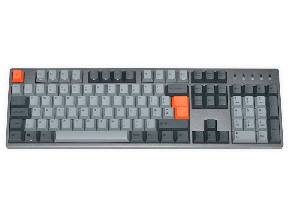 UK Durgod Taurus 310 Space Gray Programmable MX Blue Keyboard