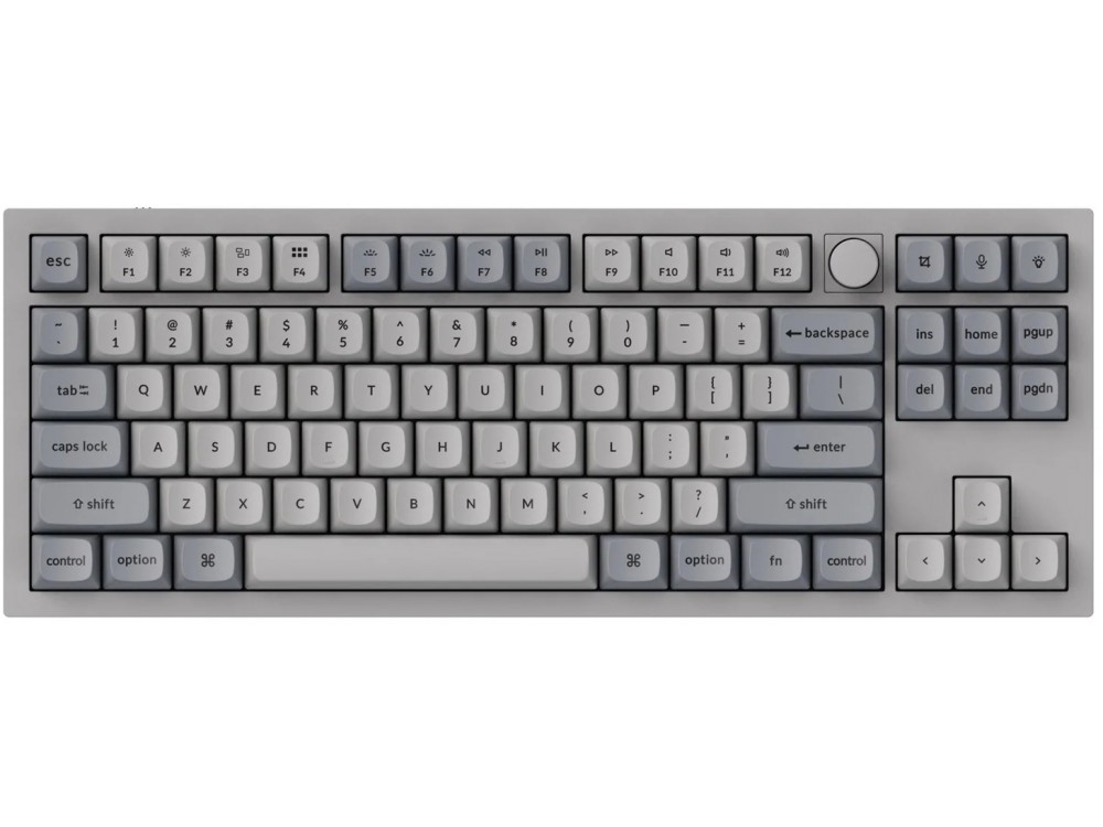 USA Keychron Q3 QMK RGB Aluminium Mac/PC Retro Tactile Custom Keyboard with Knob, picture 1