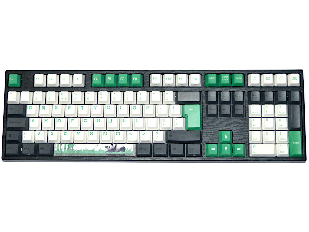 V055 UK VA109M V2 Panda R2 PBT Backlit MX Brown Tactile Keyboard, picture 1
