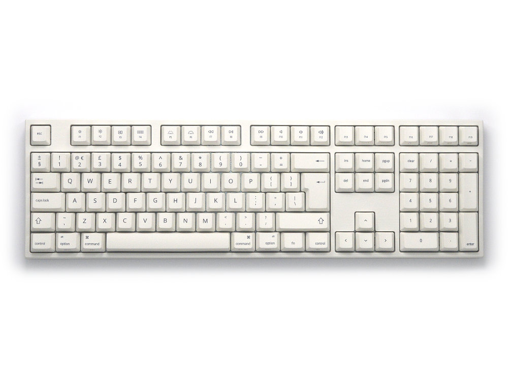 UK VA109Mac PBT Backlit MX Brown Tactile Mac Keyboard
