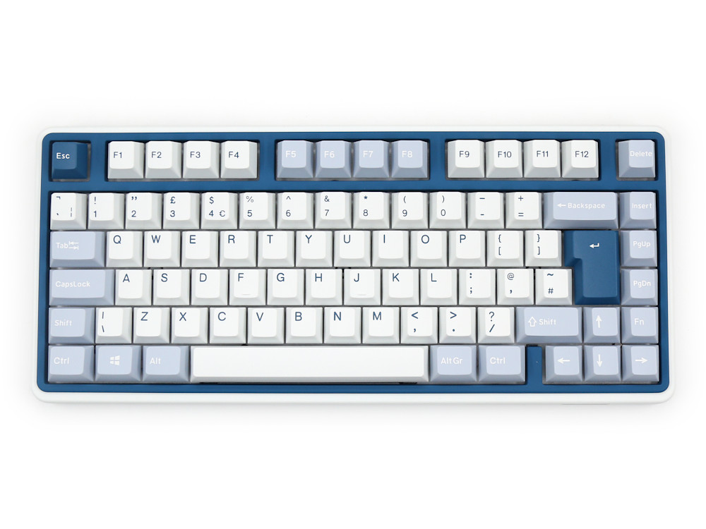 V301 UK Varmilo Minilo Bluebell Tri-Mode RGB Double-Shot Hot-Swap Tactile Keyboard, picture 1