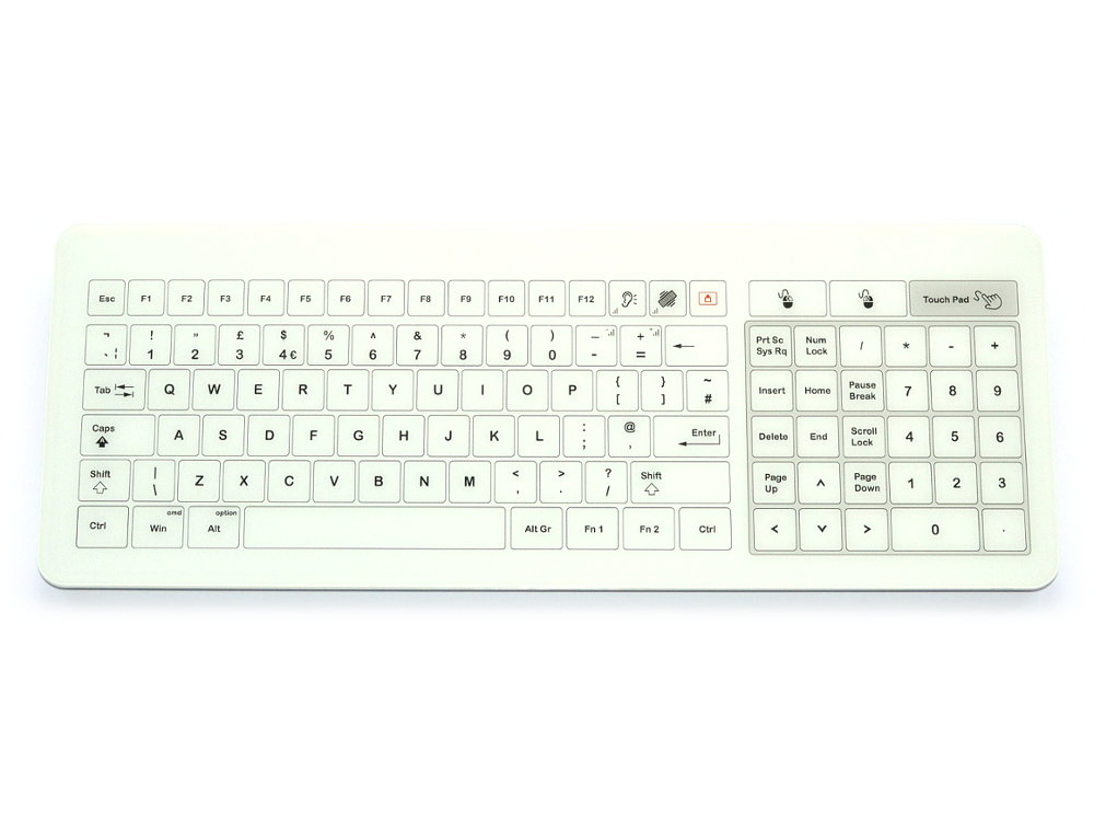 Medical Glass Easy Clean Touchpad Keyboard, picture 1