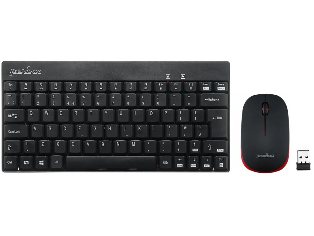 PERIDUO-712 Wireless Mini Keyboard and Mouse Set Black, picture 1