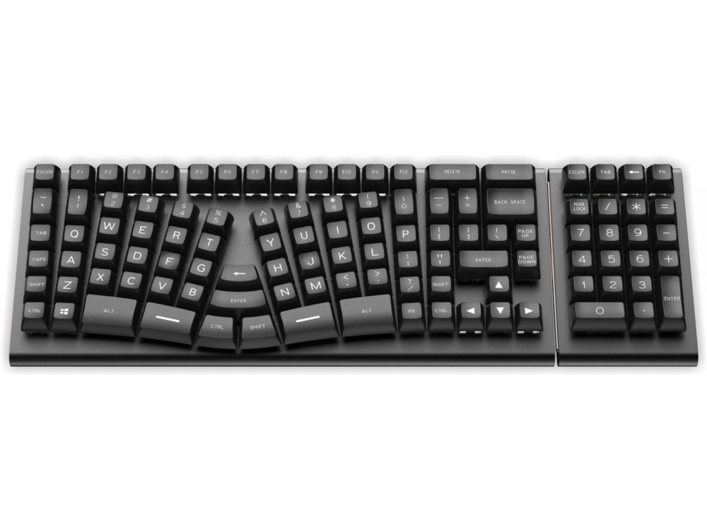 USA X-Bows Knight Plus Ergonomic Optical Silent Tactile Mechanical Keyboard, picture 3