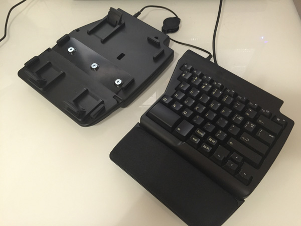 A look at the underside of the keyboard