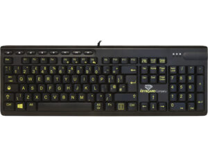 Hi Vis Keyboard Yellow Print Custom Keyboard The Keyboard Company