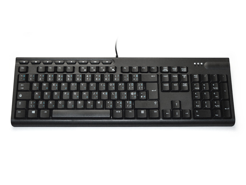 Apl keyboard black USB UK large-1