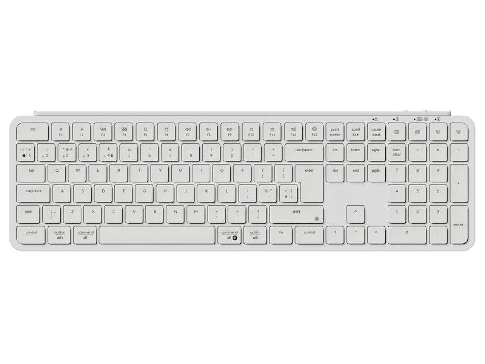 UK Keychron B6 Pro BT 2.4G ZMK Ultra-slim PC/Mac Full Ivory White Keyboard