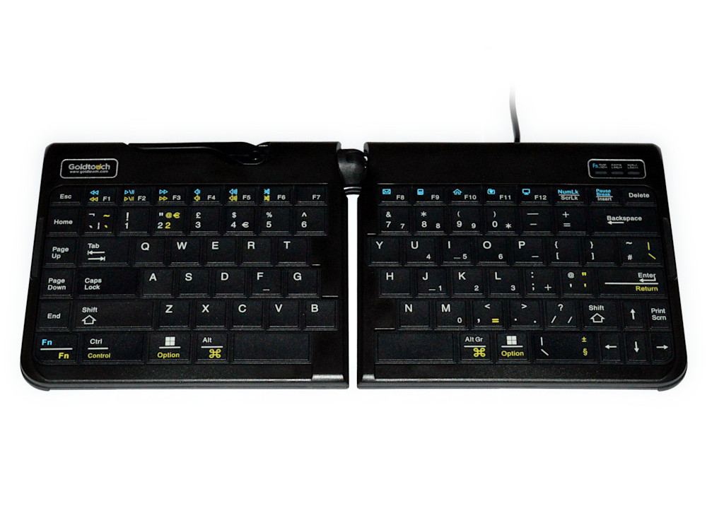 UK GoldTouch Travel Go2 Ergonomic Adjustable Split Keyboard