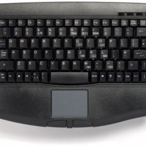 Mini keyboard, Black, USB with built in Touchpad