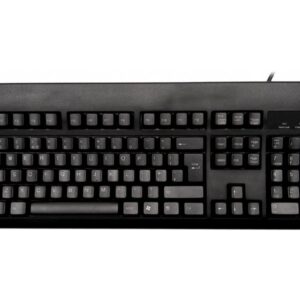 Black USB keyboard, incorporating a PS/2 mouse port