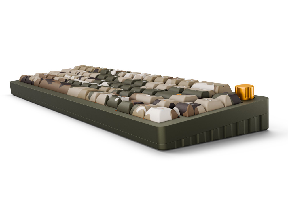 Deltaforce 65 jungle basecamp camo aluminium hot-swap keyboard