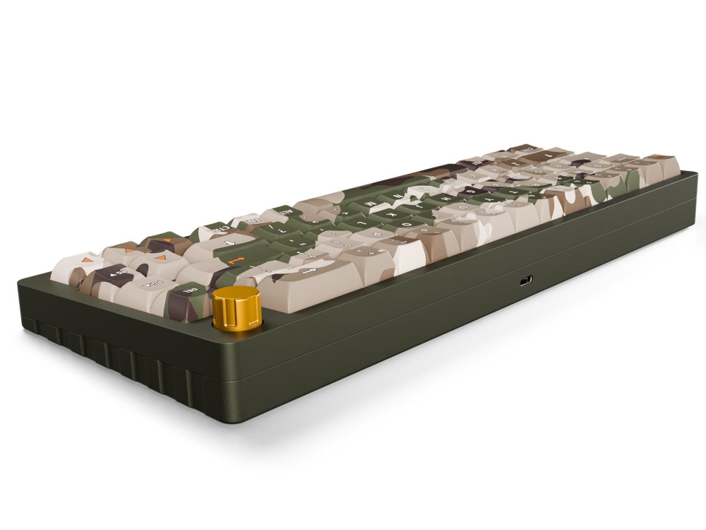 Deltaforce 65 jungle basecamp camo aluminium hot-swap keyboard