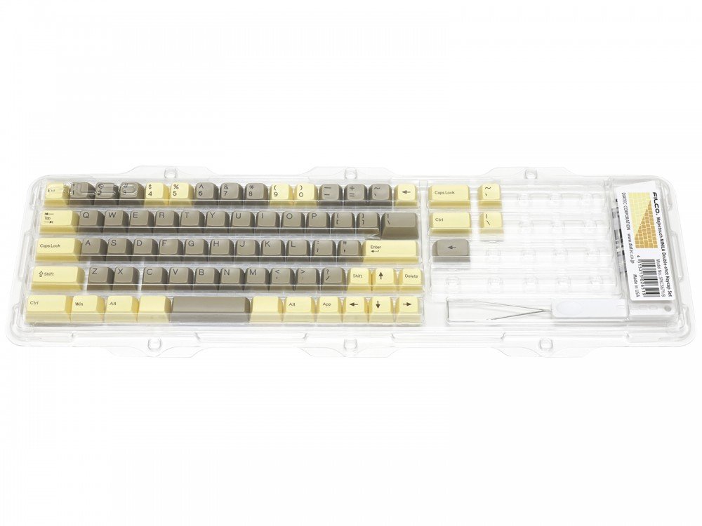 Double shot Filco minila key set USA custard chocolat