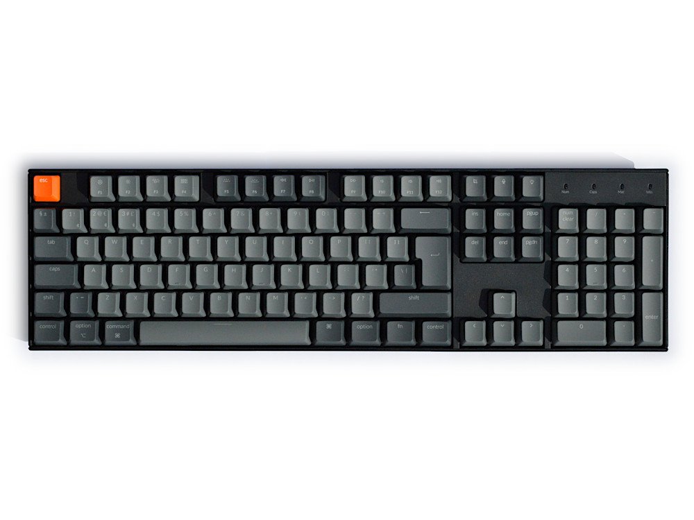 K10 full size wireless backlit keyboard UK large-1