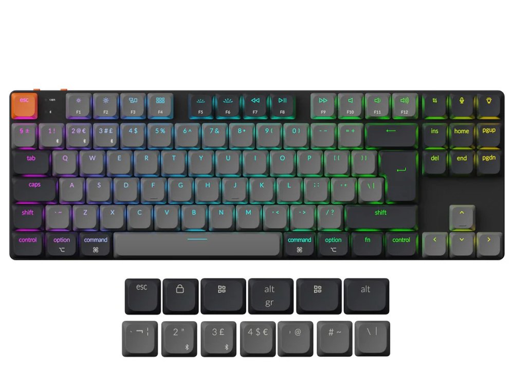 K1v6 Bluetooth RGB QMK low-profile tenkeyless keyboard large-1