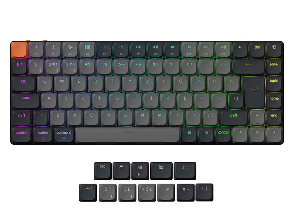 K3 v3 RGB bluetooth aluminium ultra-slim keyboard UK large-1