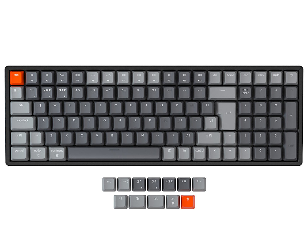 K4 RGB convertible aluminium keyboard UK large-1