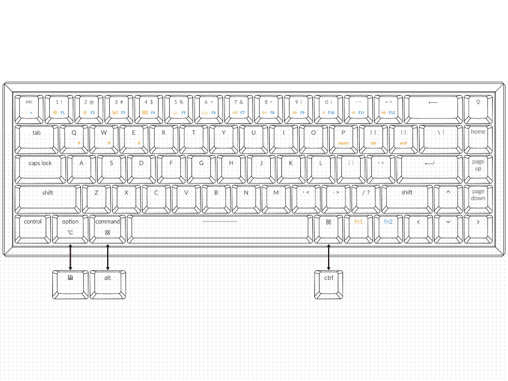 K6 convertible ABS keyboard